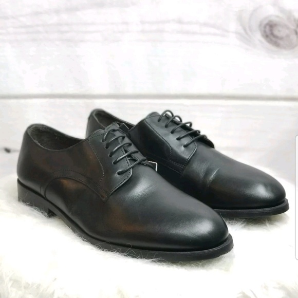 Zara Other - Zara Man Black leather lace oxford dress shoes